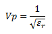 TDR velocity of propagation, dielectric constant